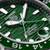 TAG Heuer Aquaracer Professional 300 GMT Watch Green Dial Detail