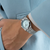 Breitling Chronomat 28 Watch with Blue Mother of Pearl Dial on Model