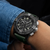 Breitling Super Avenger B01 Chronograph 46 Night Mission Watch with Khaki Green Leather Strap