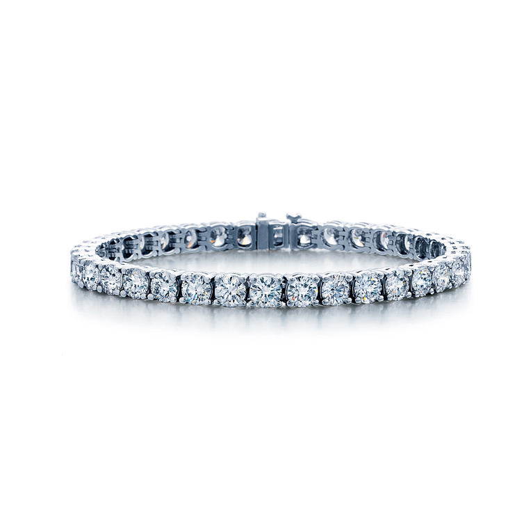 Sabel Collection White Gold Round Diamond Tennis Bracelet