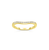 Sabel Collection Yellow Gold Diamond Curved Band