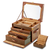 WOLF Ida Trunk Jewelry Box in Khaki