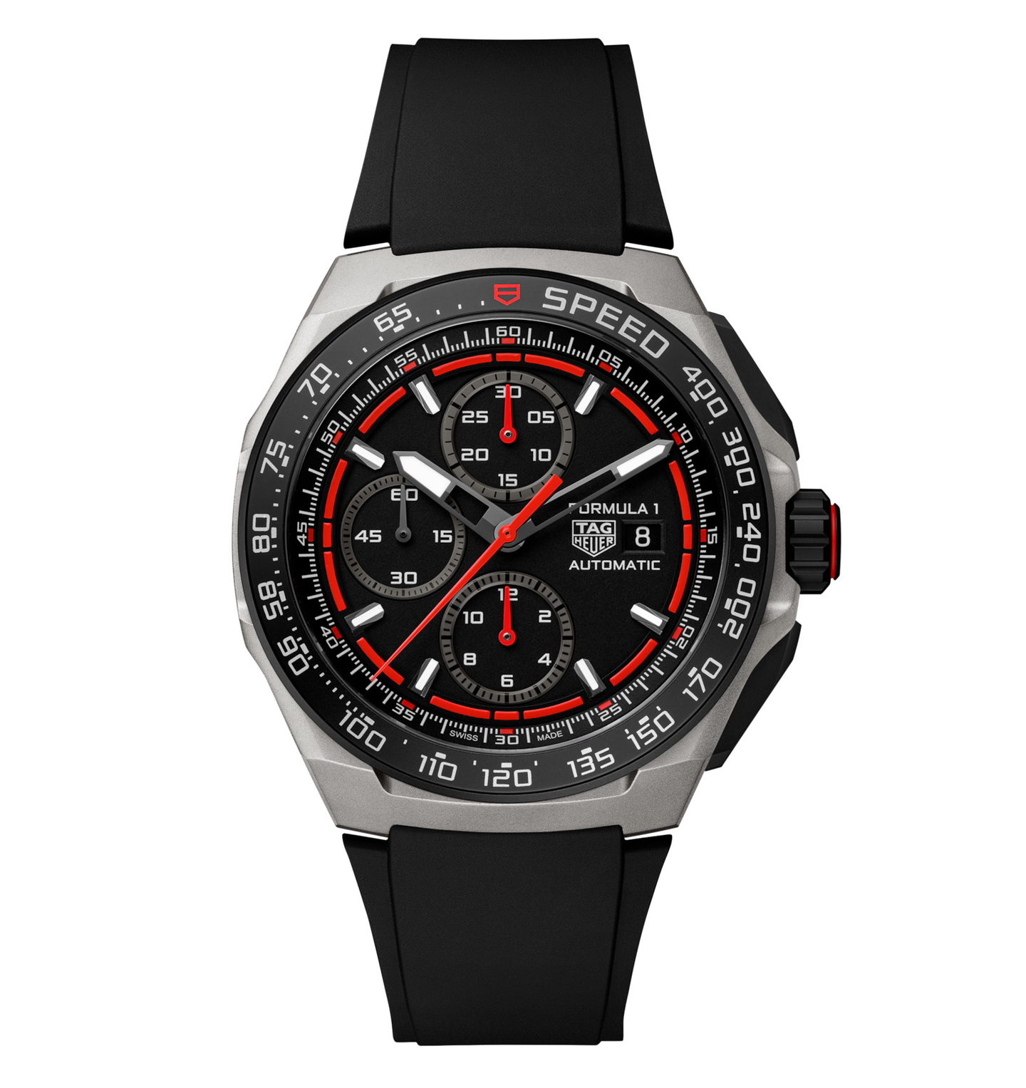 TAG Heuer Formula 1 Chronograph Watch with Black Rubber Strap