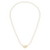 Dinh Van Menottes Yellow Gold Pearl Small Necklace