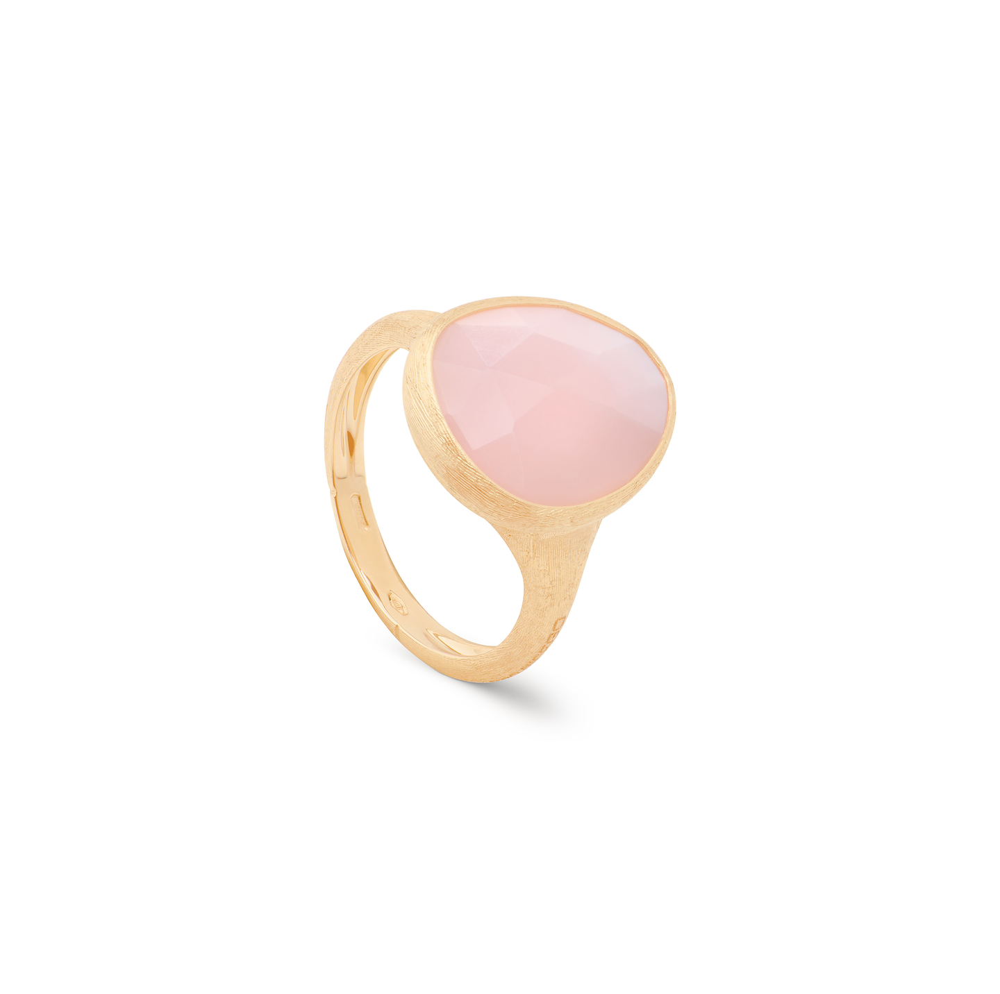 Marco Bicego Lunaria Yellow Gold Pink Opal Ring