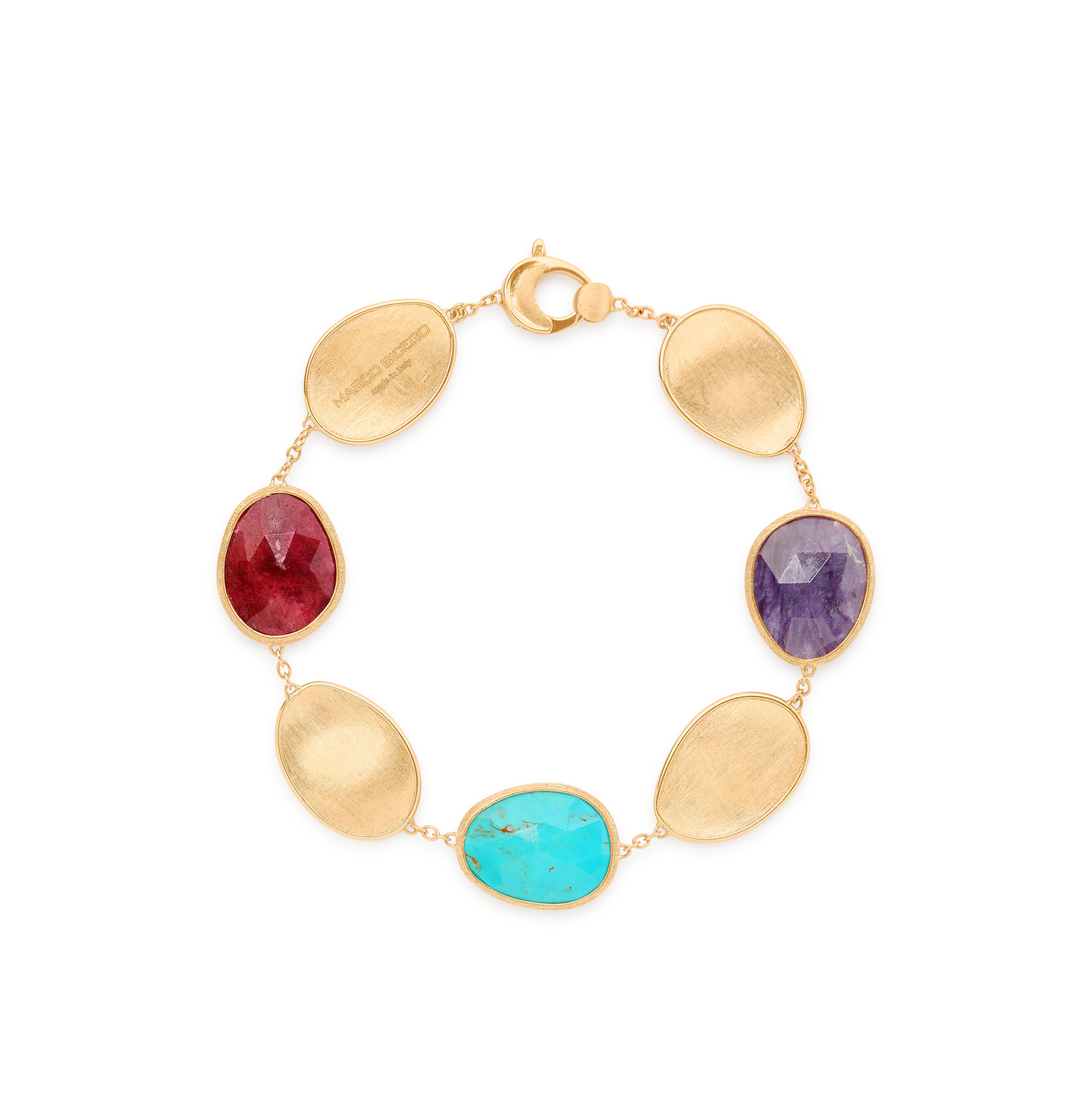 Marco Bicego Lunaria Mixed Gemstone Station Bracelet
