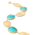 Marco Bicego Lunaria 18K Yellow Gold Turquoise Station Bracelet