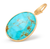 Marco Bicego Lunaria Yellow Gold Turquoise Gemstone Pendant