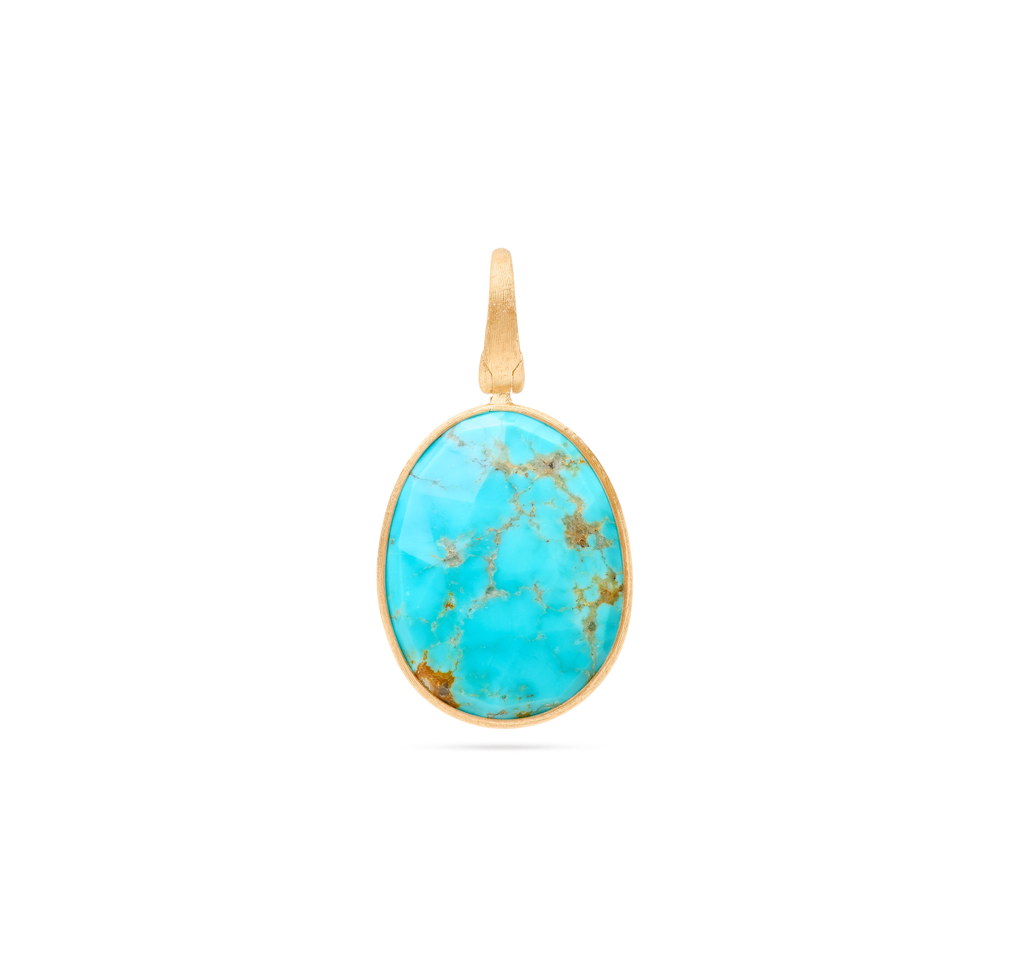 Marco Bicego Lunaria Yellow Gold Turquoise Pendant
