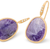 Marco Bicego Lunaria Charoite Drop Earrings with diamonds