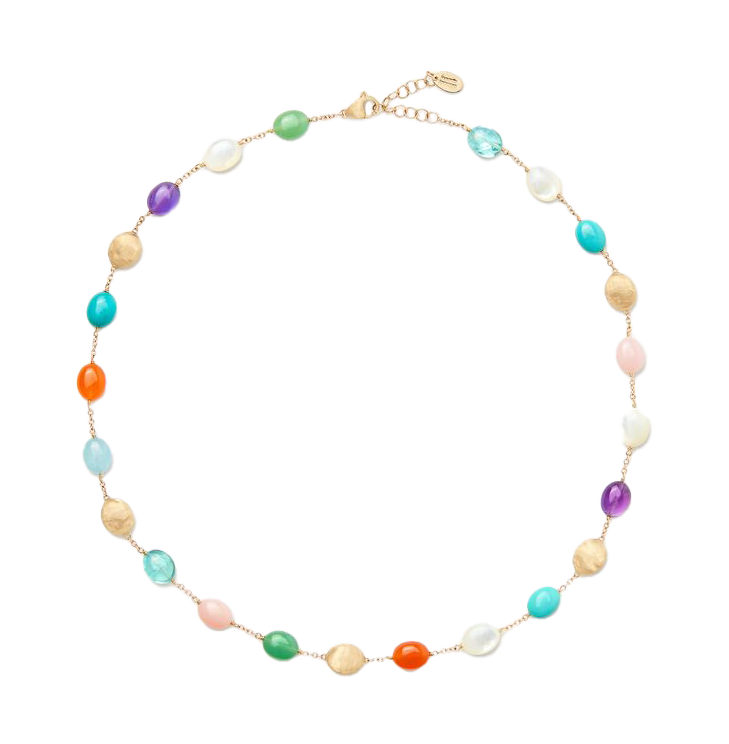Marco Bicego Siviglia Yellow Gold Mixed Stone Choker Necklace