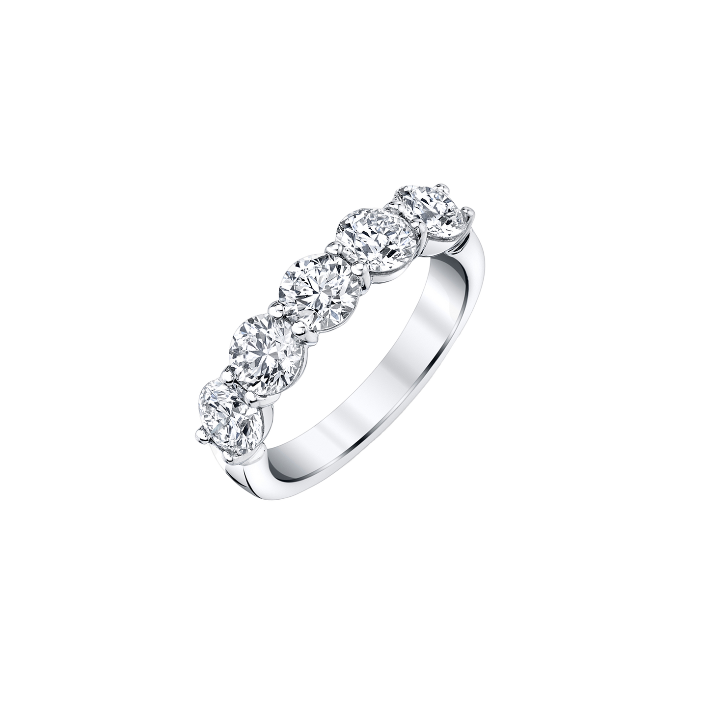 Fink's Exclusive Round Diamond Band in Platinum