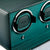 WOLF Cub Double Watch Winder with Cover in Green