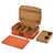 WOLF Ida Travel Zip Jewelry Case in Orange