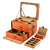 WOLF Ida Trunk Jewelry Box in Orange