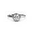 The Studio Collection Bezel Set Round Diamond Solitaire Engagement Ring in Platinum