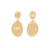 Marco Bicego Lunaria Large Two-Drop Earrings with Diamond Accents