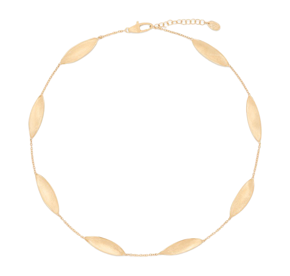 Marco Bicego Lunaria Yellow Gold Twist Station Necklace