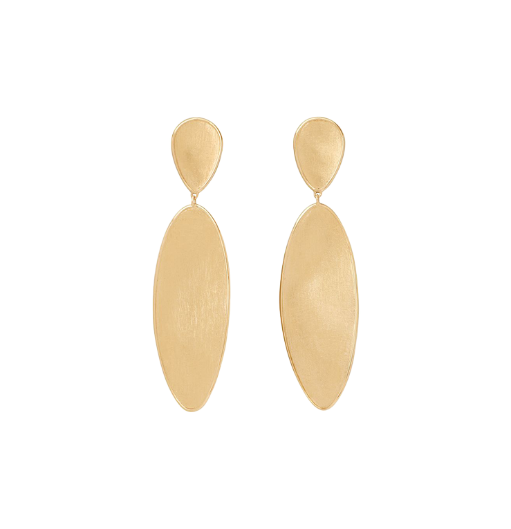 Marco Bicego Lunaria Slim Twist Double Drop Earrings