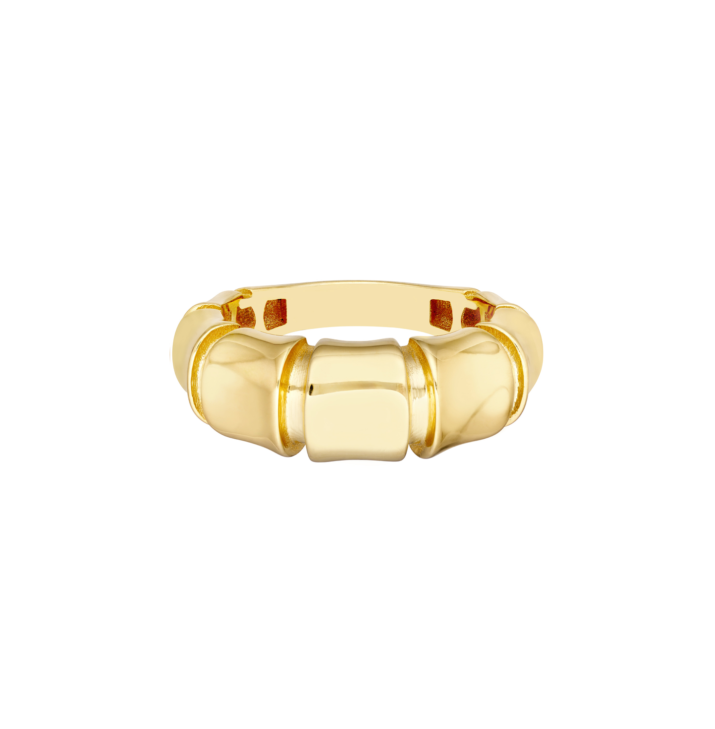 Sabel Collection Yellow Gold Fluted Ring
