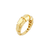 Sabel Collection Yellow Gold Fluted Ring