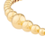 Sabel Collection Yellow Gold Graduated Bead Bangle