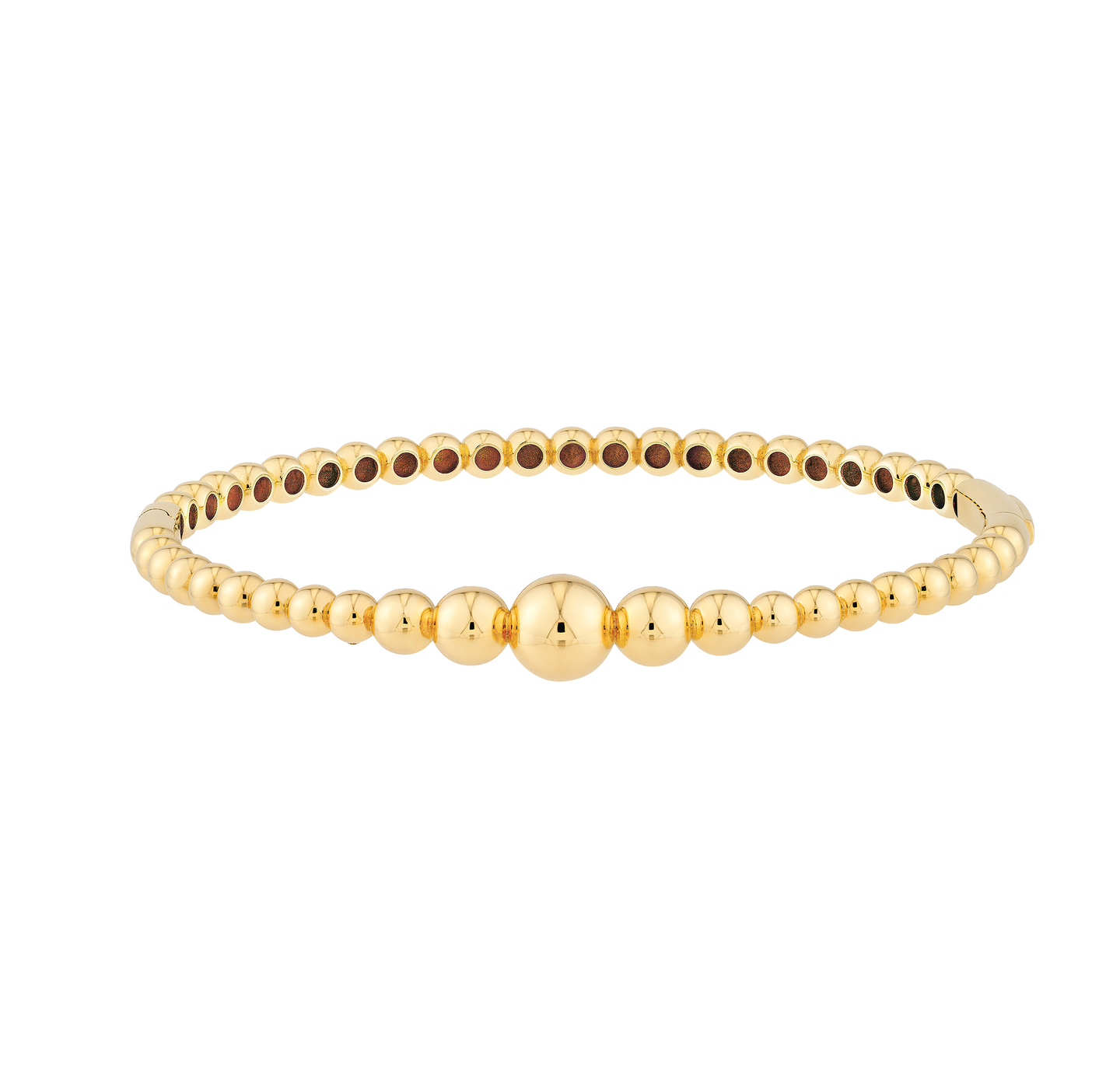 Sabel Collection Yellow Gold Graduated Bead Bangle