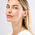 Sabel Collection Yellow Gold Bead Hoop Earrings