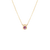 Dinh Van Le Cube Yellow Gold Pink Sapphire Necklace