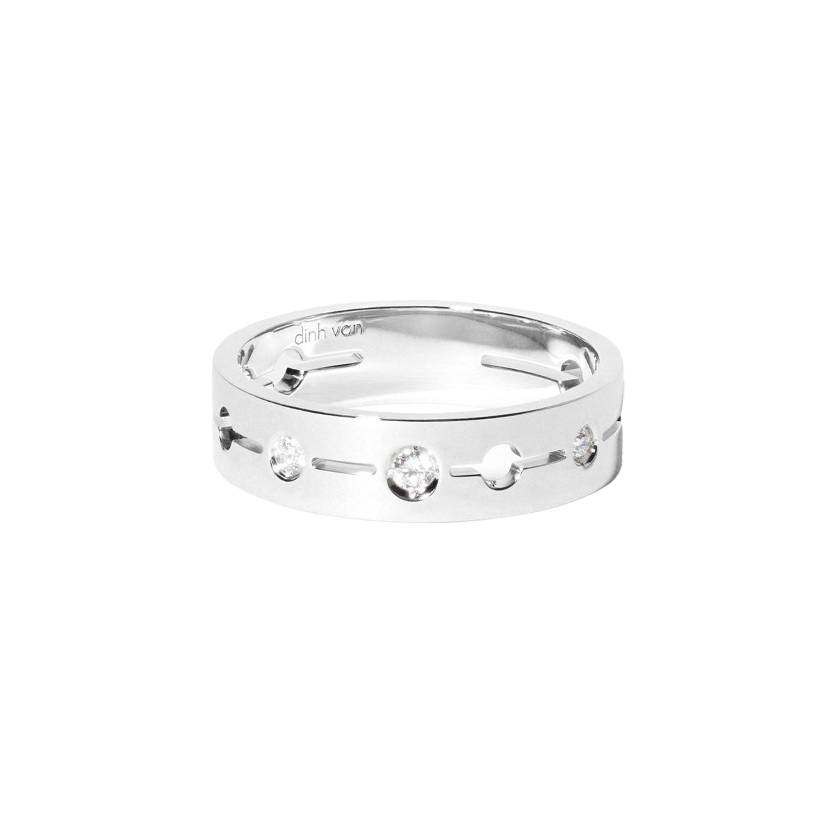 Dinh Van Pulse White Gold Small Ring