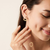 Dinh Van Pulse Yellow Gold Diamond Hoop Earrings