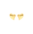 Sabel Collection Yellow Gold Large Wavy Heart Earrings
