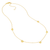 Sabel Collection Yellow Gold Heart Station Necklace