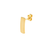 Sabel Collection Yellow Gold Curved Bar Earrings