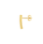 Sabel Collection Yellow Gold Curved Bar Earrings