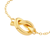Sabel Collection Yellow Gold Love Knot Tube Pendant