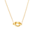 Sabel Collection Yellow Gold Love Knot Tube Pendant