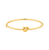 Sabel Collection Yellow Gold Love Knot Tube Bangle