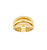 Sabel Collection Yellow Gold Triple Open Tube Band