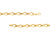 Sabel Collection Yellow Gold Teardrop Tied Link Bracelet