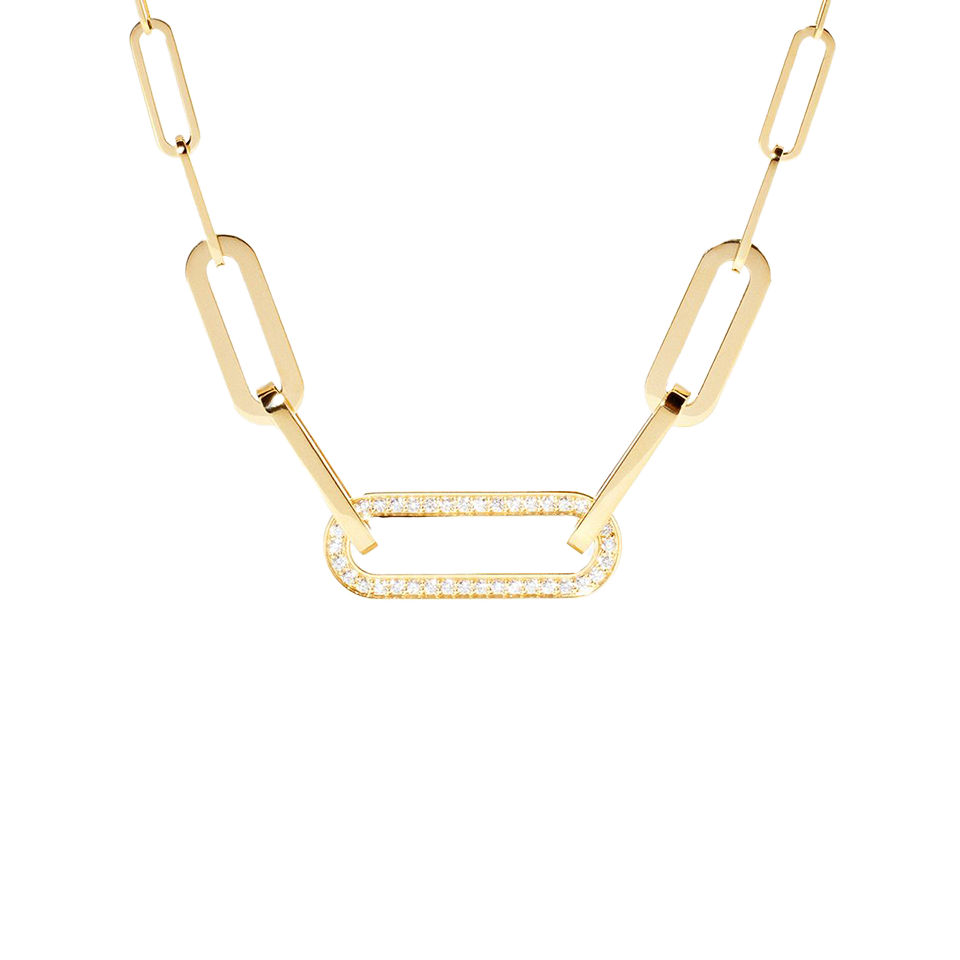 Dinh Van Maillon Yellow Gold Medium Diamond Necklace
