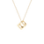 Dinh Van Le Pavé Medium Open Square Pendant on Chain