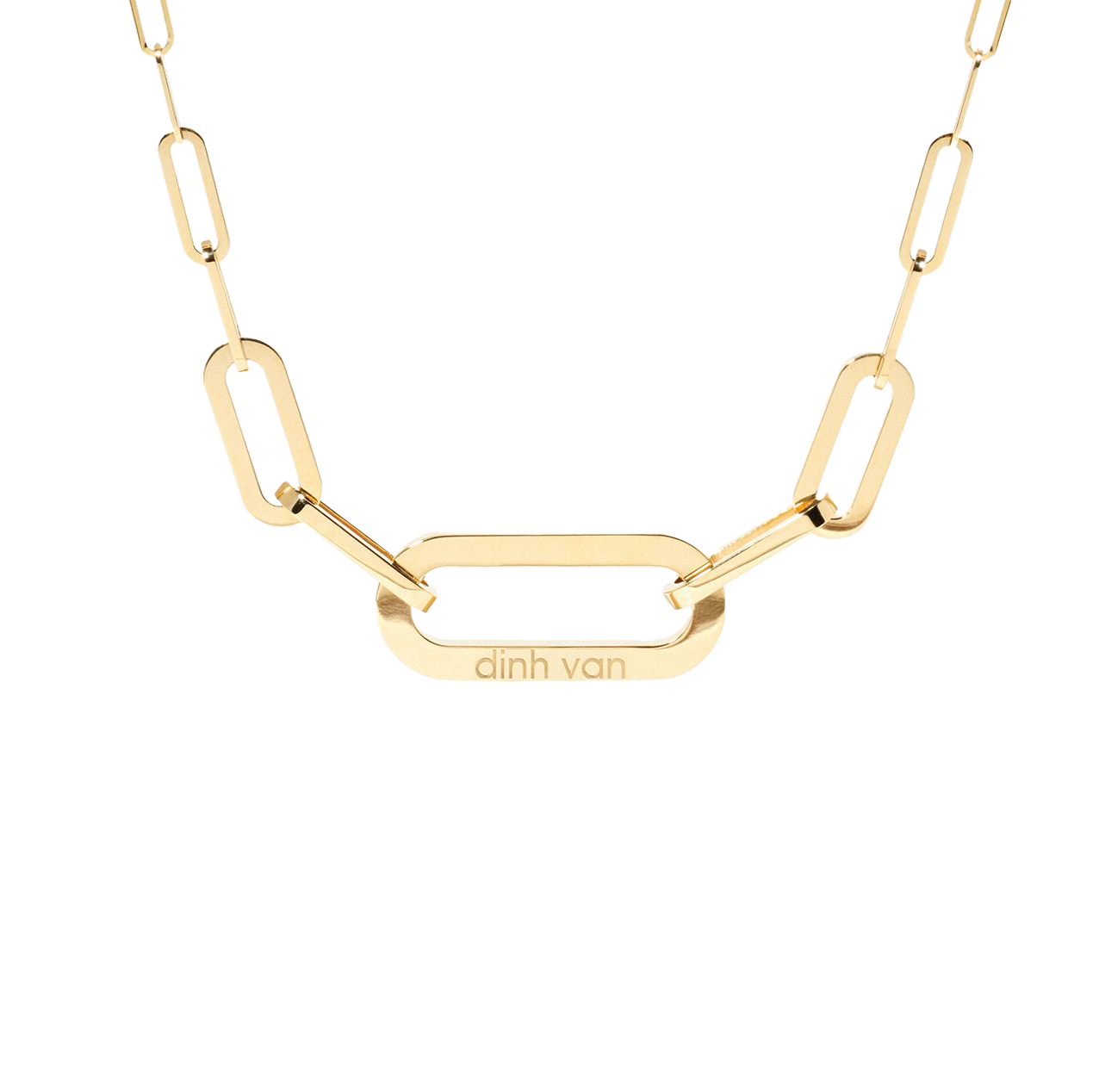 Dinh Van Maillon Yellow Gold Large Necklace