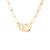 Dinh Van Menottes Yellow Gold R12 Diamond Necklace