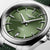Longines Conquest 38mm Watch with Green Rubber Strap
