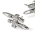 John Hardy Spear Sterling Silver Diamond Stud Earrings