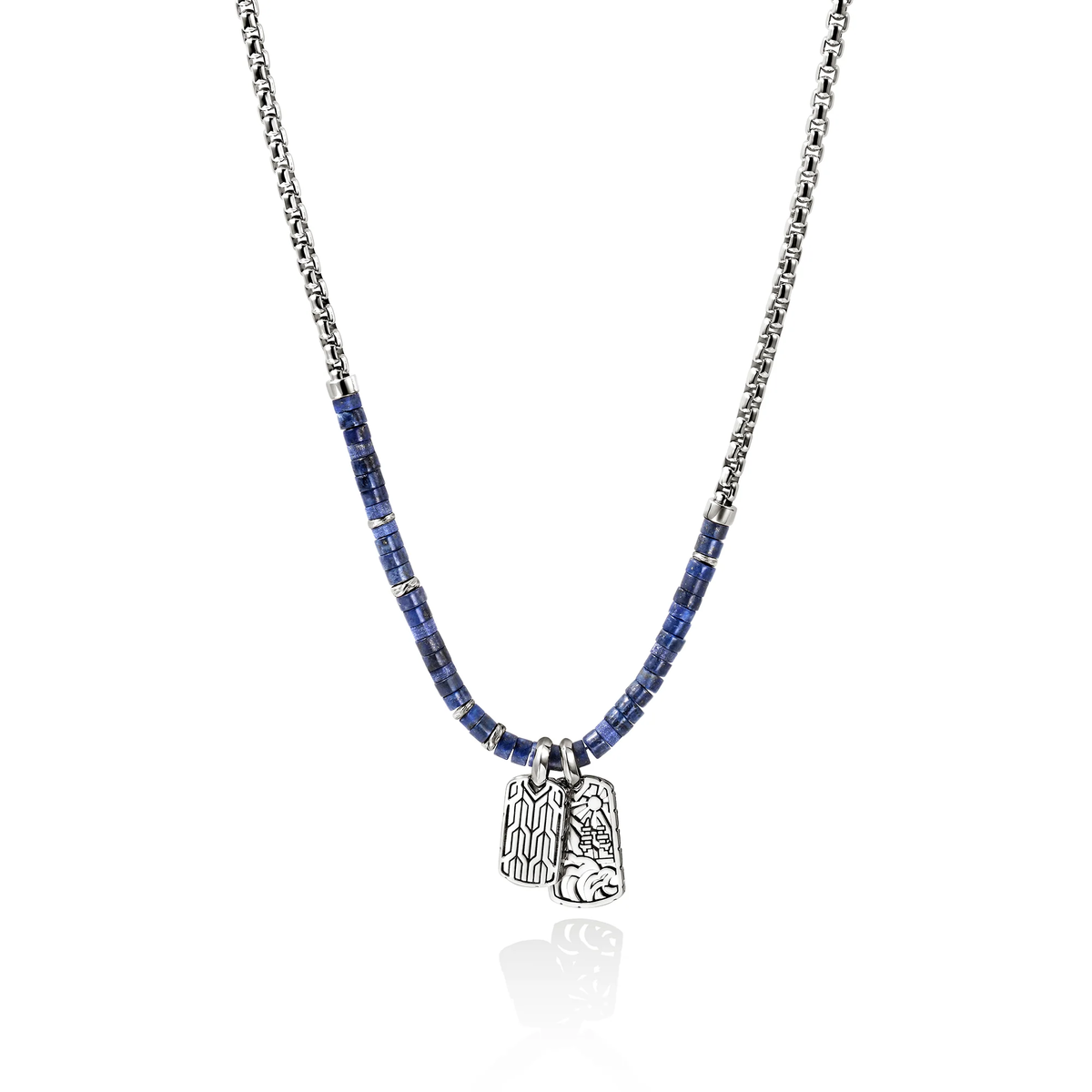 John Hardy Heishi Silver Necklace with Black Onyx | Fink's