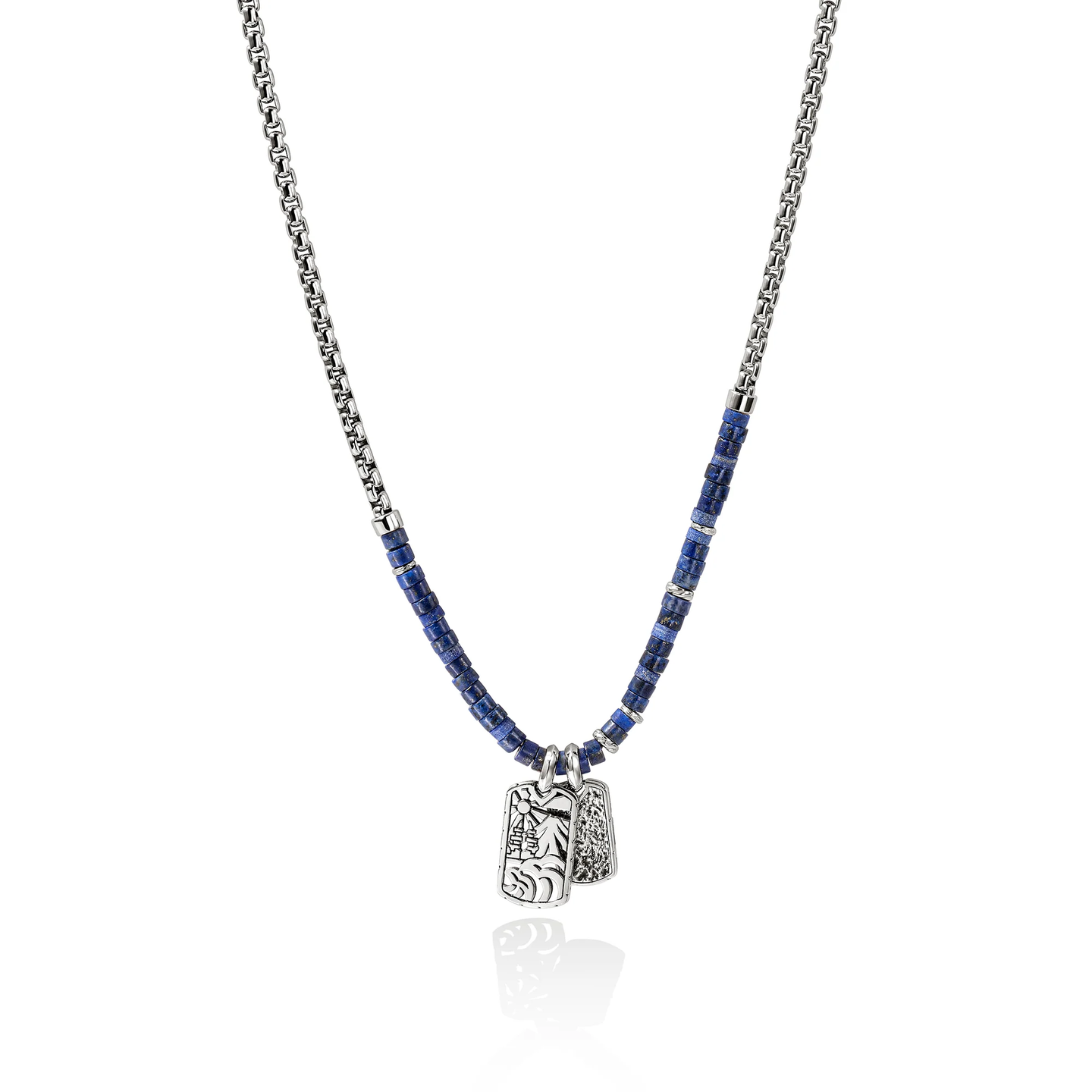 John Hardy Heishi Silver Necklace with Black Onyx | Fink's