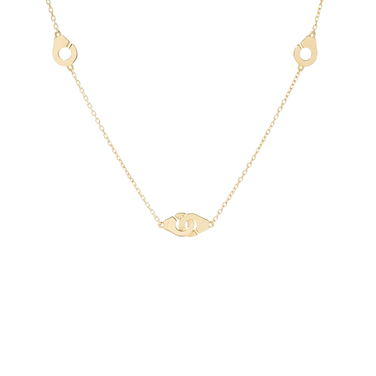 Dinh Van Menottes Yellow Gold Multi-Motif Necklace