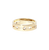 Dinh Van Pulse Yellow Gold Small Ring with Diamonds